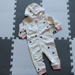 Love by Ellen Hooded Romper 6-9M